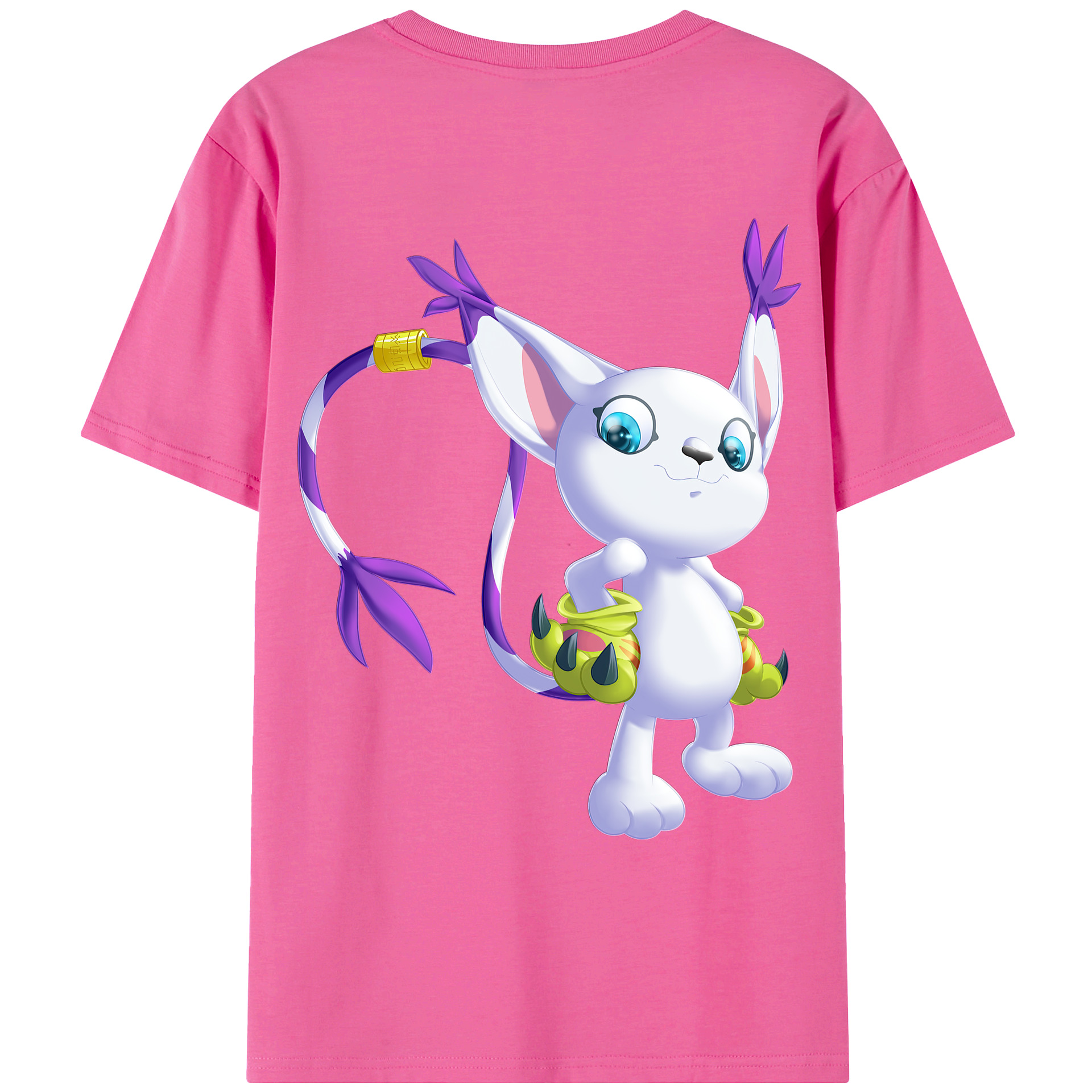 （画像用） Digimon デジタルモンスター/デジモン レディース半袖Tシャツ(バックプリント)